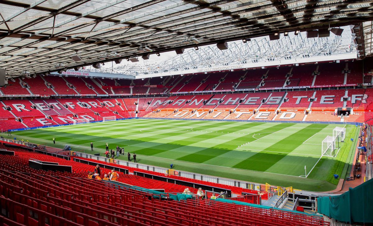 Man United Old Trafford the home of Manchester United