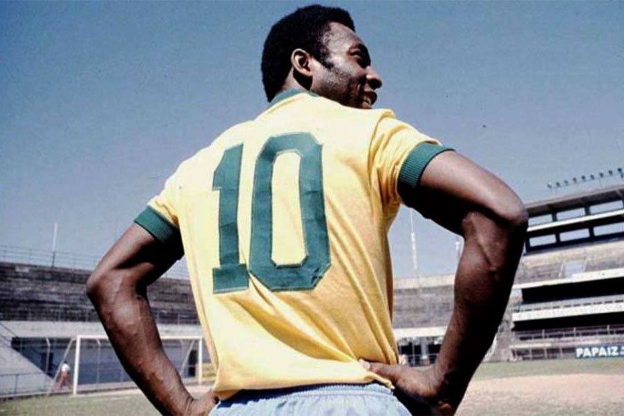 Pelé Pelé in a 70`s years image