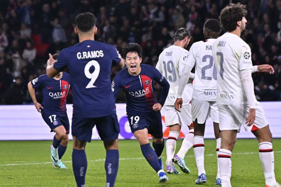 PSG El PSG venció con rotundidad al Milan en el Parc des Princes