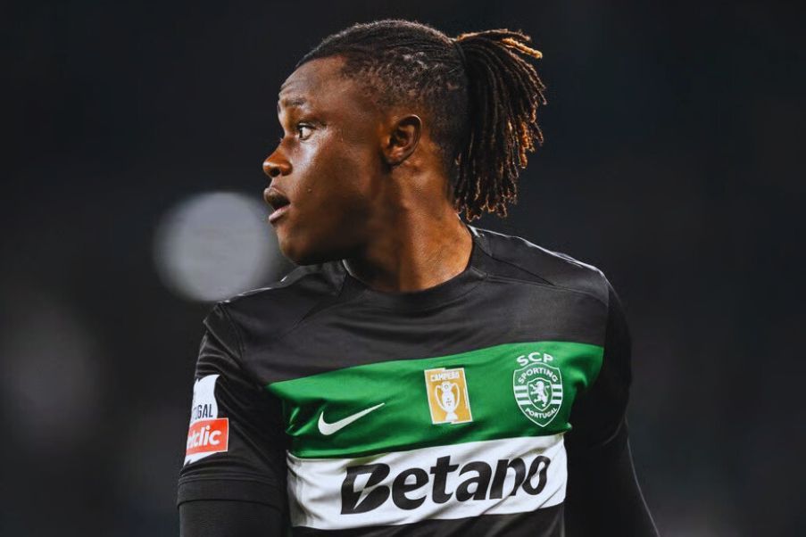 Geovany Quenda Geovany Quenda, con la elástica del Sporting de Lisboa, en el que explotó al máximo nivel en 2024.