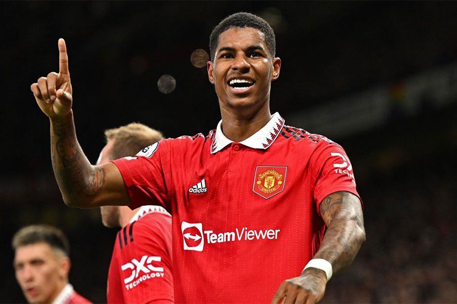 Rashford Marcuis Rashford as Manchester United player, alone club of his life.