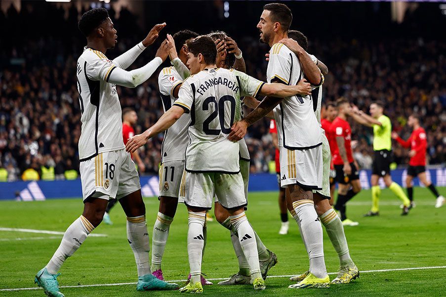 Real Madrid El Real Madrid es campeón de invierno en La Liga, tras ganar con lo justo al Mallorca