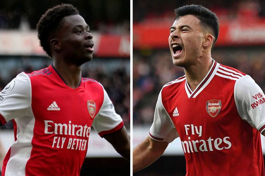 Bukayo Saka y Gabriel Martinelli Bukayo Saka y Gabriel Martinelli conforman una sociedad letal en el Arsenal