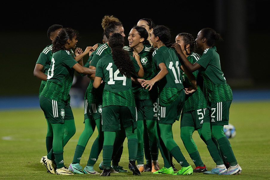 Saudi Arabia Women U20 The Saudi Arabian Football Federation proudly acknowledges the incredible achievements of the newly established women's U-20 national team, following their historic matches against Mauritania in Jeddah.