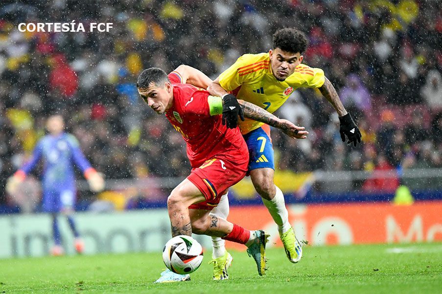 Luis Diaz fue uno de los jugadores más destacados de Colombia ante Rumanía