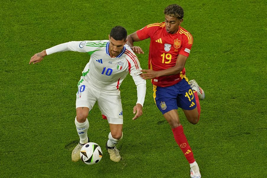 Spain and Italy Lamine Yamal one of young star of Spain in UEFA Euro 2024