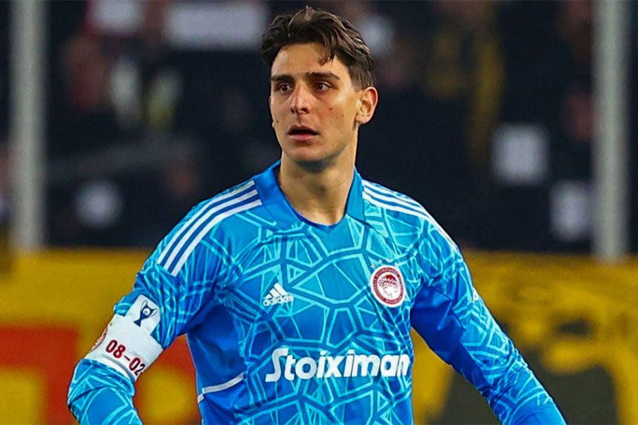 Konstantinos Tzolakis Konstantinos Tzolakis, hero of Olympiakos Pirues against Fenerbahce for UEFA Europa Conference League