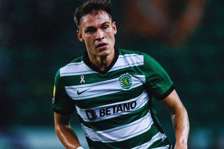 Manuel Ugarte in his stage with Sporting CP in 2022