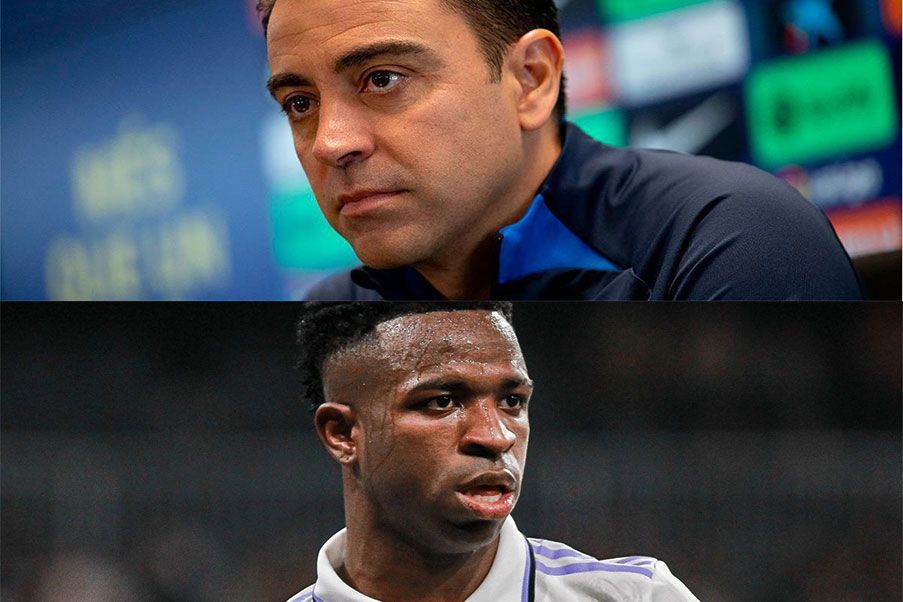 Xavi Hernández y Vinicius Jr Xavi Hernández y Vinicius Jr
