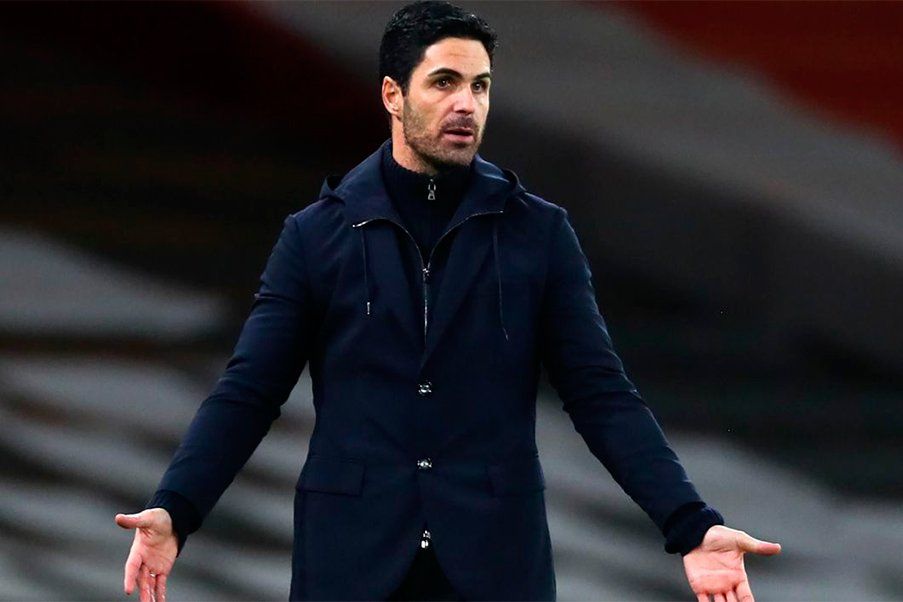 Mikel Arteta Mikel Arteta Arsenal`s head coach in a ffotball match Premier League.