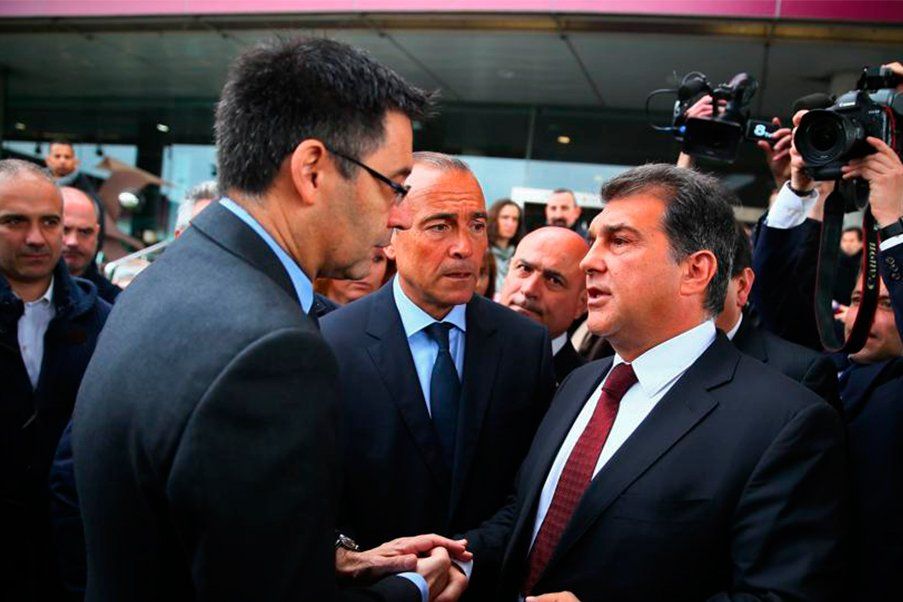 Bartomeu and Laporta Bartomeu and Laporta Barca president