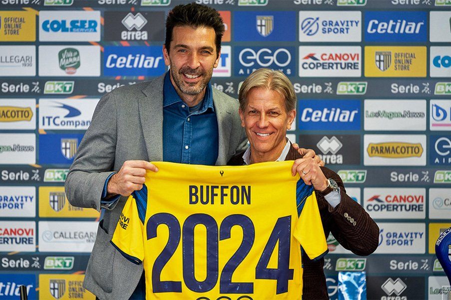 Gigi Buffon Gigi Buffon signs a new contract with Parma Calcio until 2024