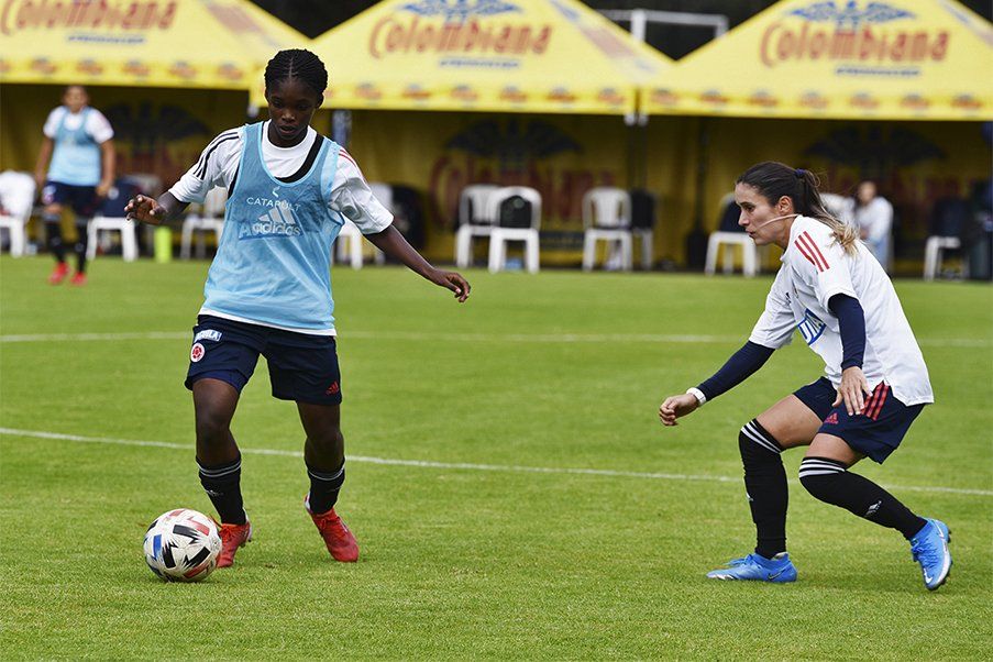Selección Colombia Femenina Entrenamiento de la Selección Colombia Femenina de Mayores en Cali. Cortesía FCF