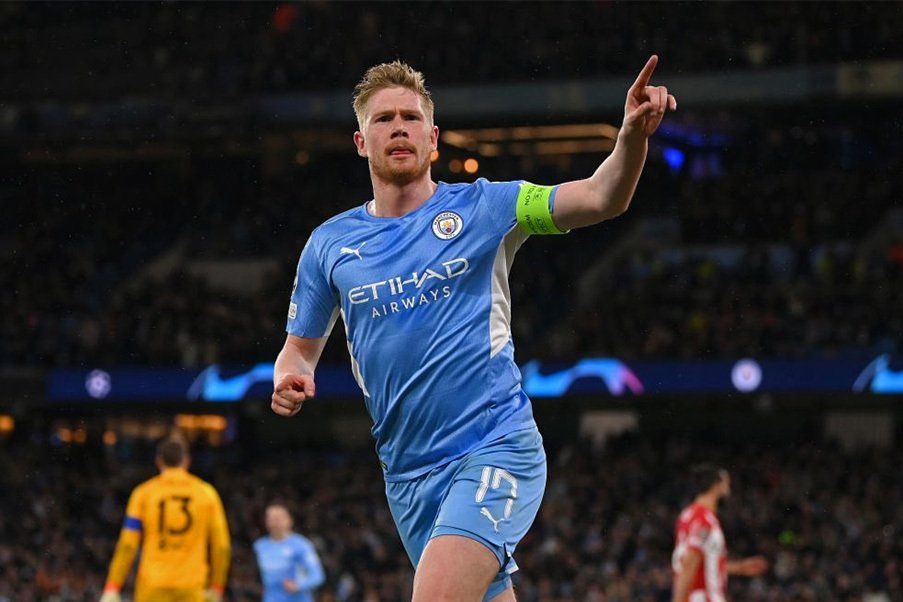 Kevin de Bruyne Kevin de Bruyne celebra el gol del City ante Atlético de Madrid