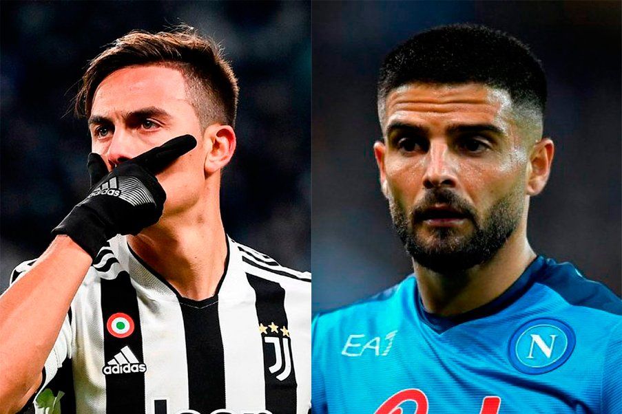 Paulo Dybala y Lorenzo Insigne