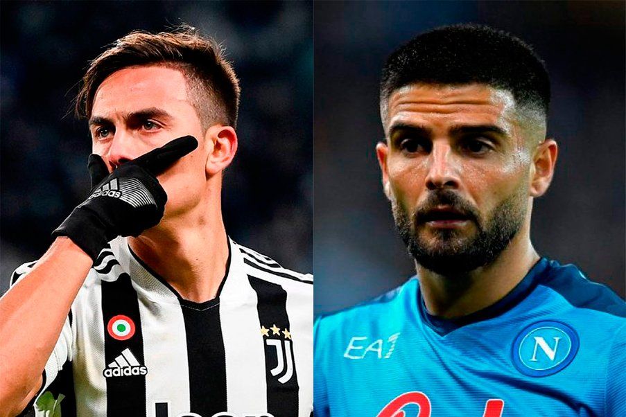 Paulo Dybala y Lorenzo Insigne Paulo Dybala y Lorenzo Insigne