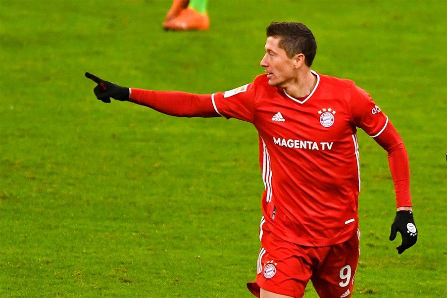 Robert Lewandowski Robert Lewandowski in his Bayern`s stage