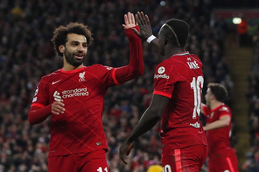 Mohamed Salah y Sadio Mané Salah y Mané dos piezas de ataque del Liverpool
