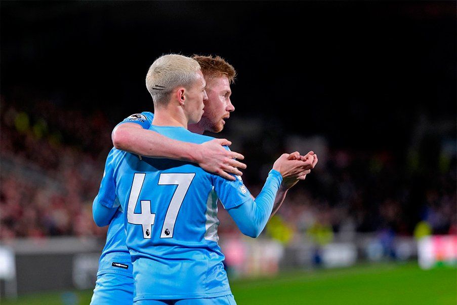 Manchester City El Manchester City venció por la mínima al Brentford