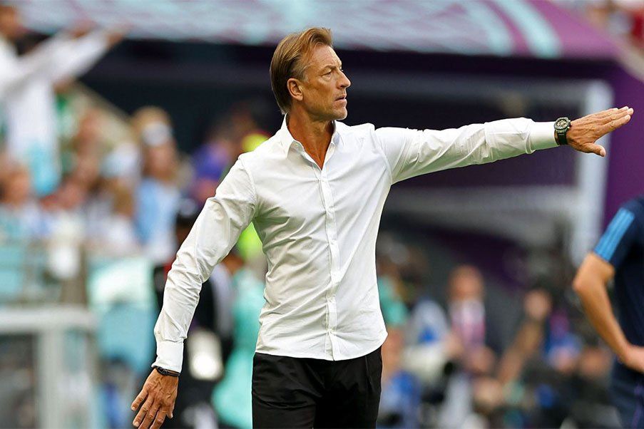 Hervé Renard Hervé Renard en la victoria de Arabia Saudí sobre Argentina