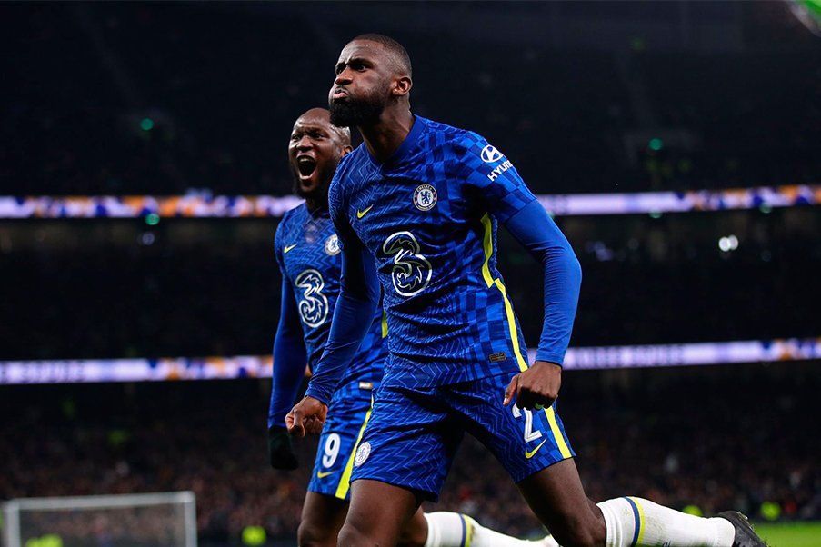 Antonio Rudiger Antonio Rudiger celebra el gol del Chelsea ante el Tottenham