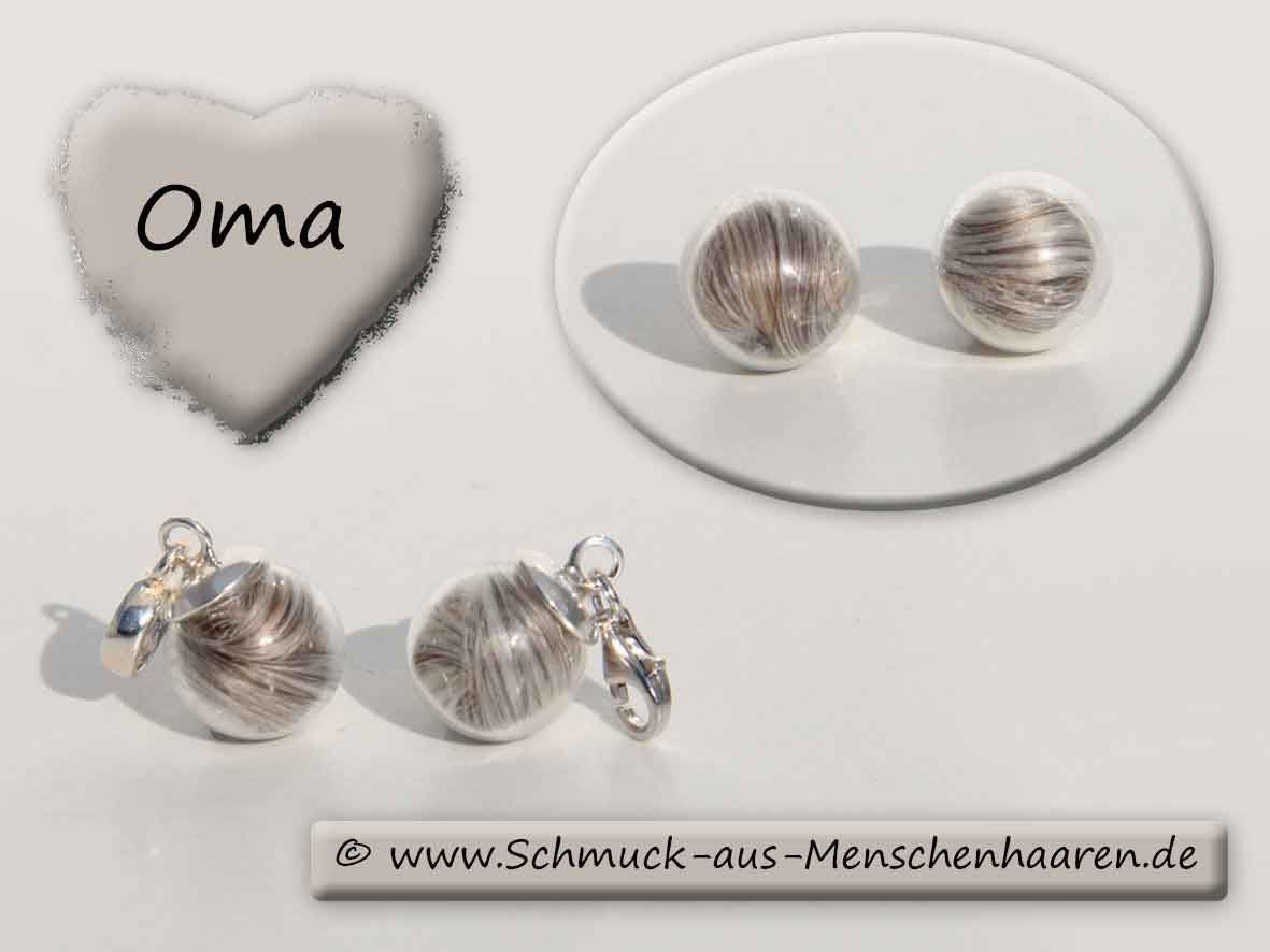 Erinnerungsschmuck an geliebte Oma Menschenhaarschmuck