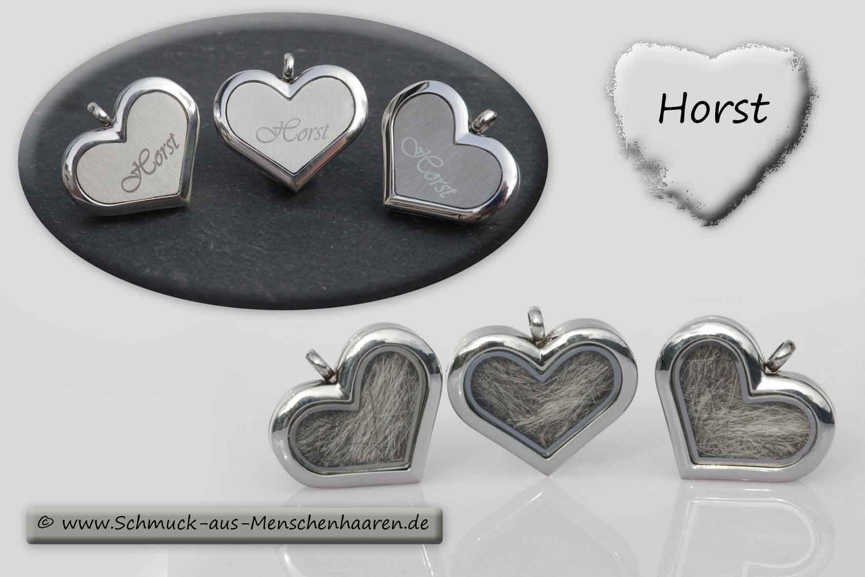 Erinnerungsschmuck an verstorbenen Vater Gravurschmuck Menschenhaarschmuck