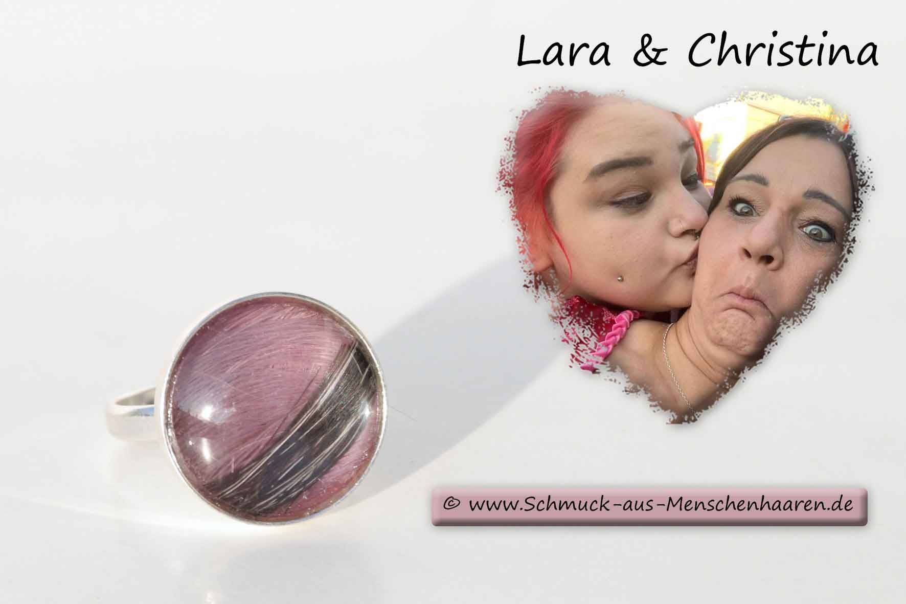 Schmuck aus Menschenhaaren Ring mit Haaren Erinnerungsschmuck