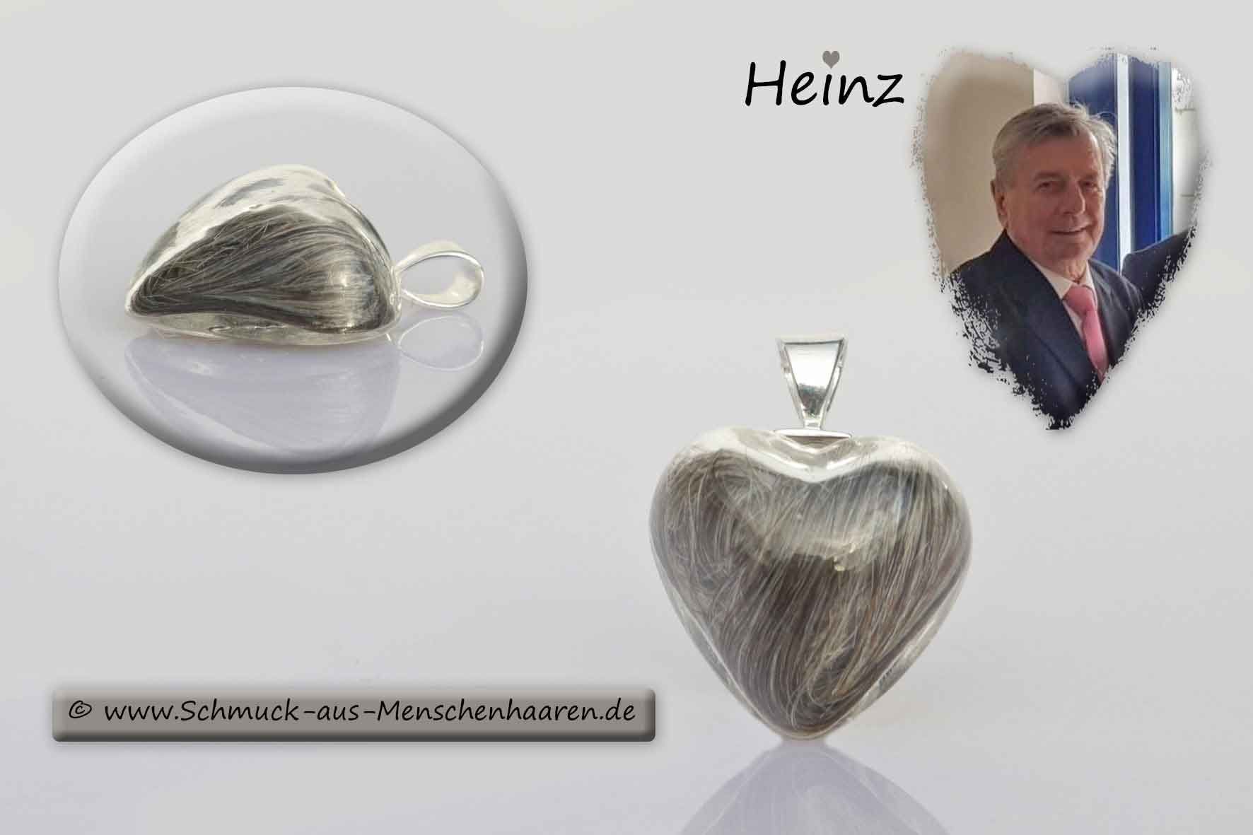 Schmuck mit Haaren vom verstorbenem Vater