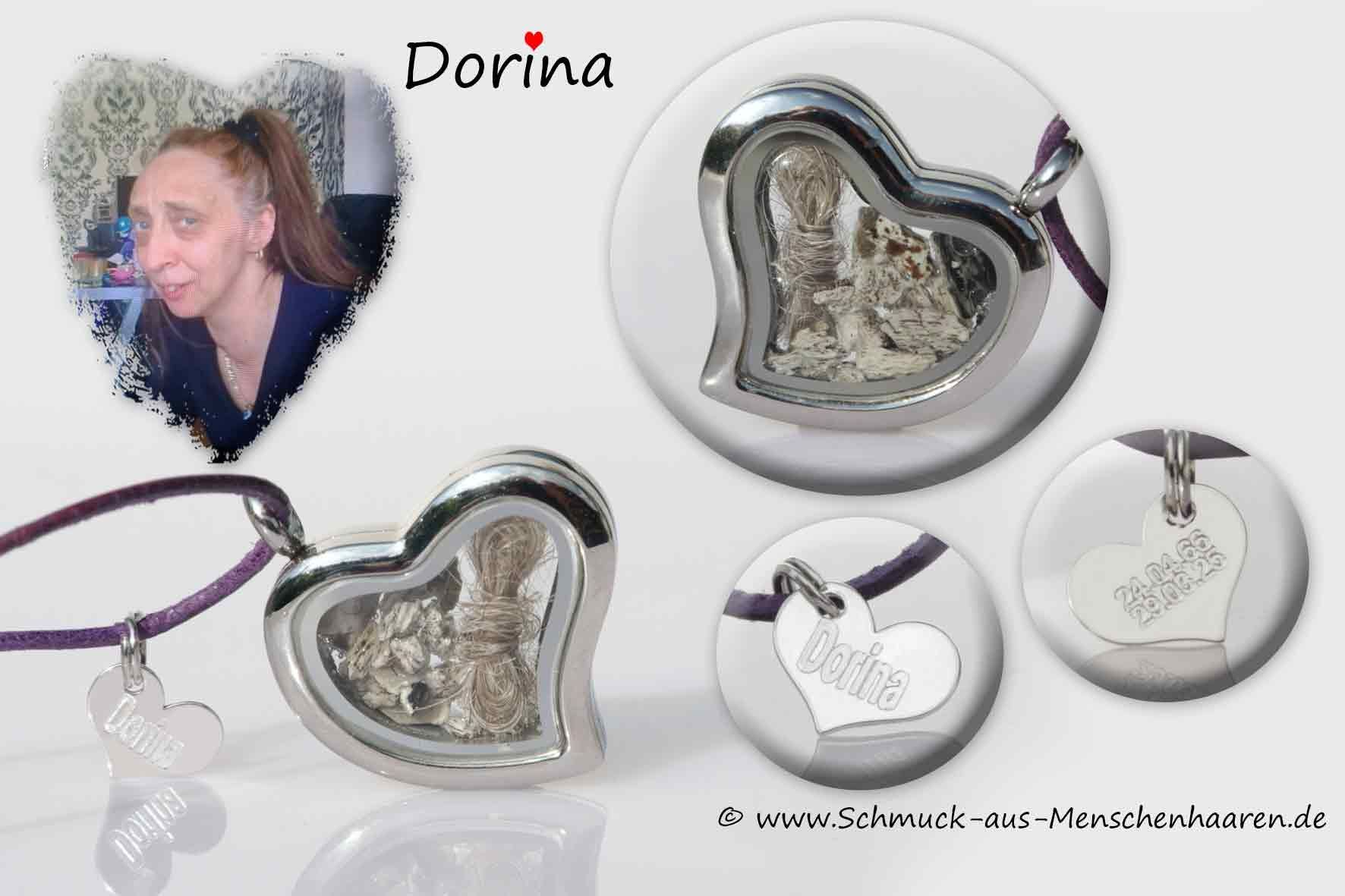 Schmuck mit Menschenasche Herzmedaillon Schmuck mit Menschenhaaren