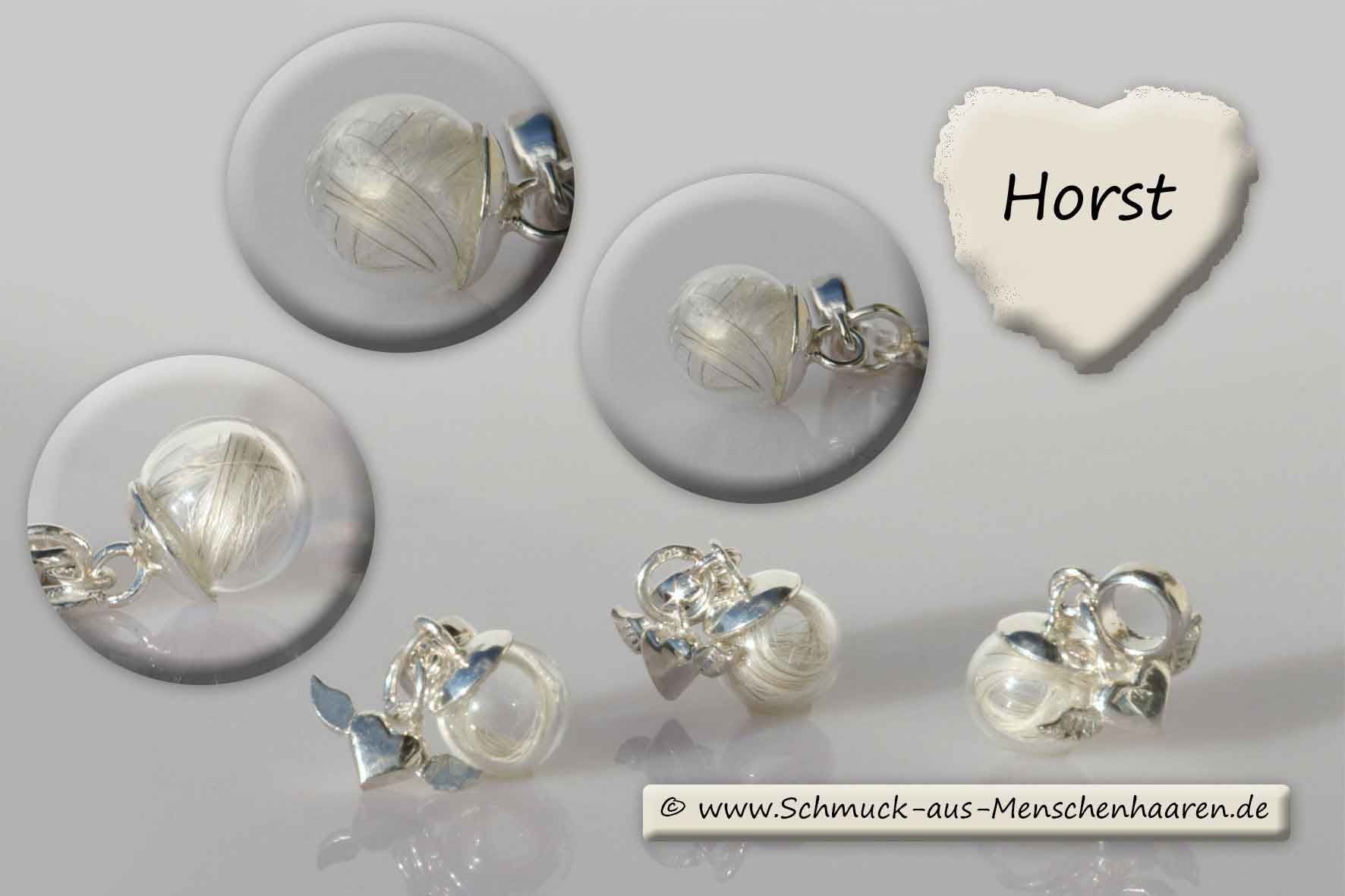 Schmuck mit Menschenhaar Andenken an verstorbenen Papa