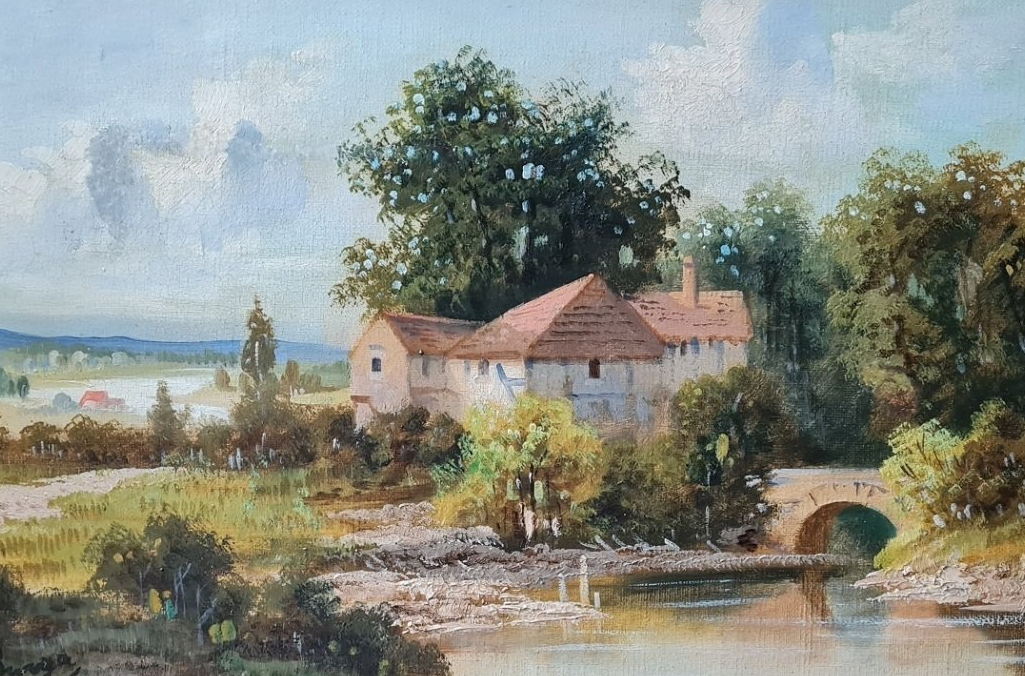 Restauration von Rissen, Fehlstellen und Löchern. Reinigung des Ölgemäldes. Restauration von Farbschäden, Oberflächenschutz mit einer hochwertigen Versiegelung.