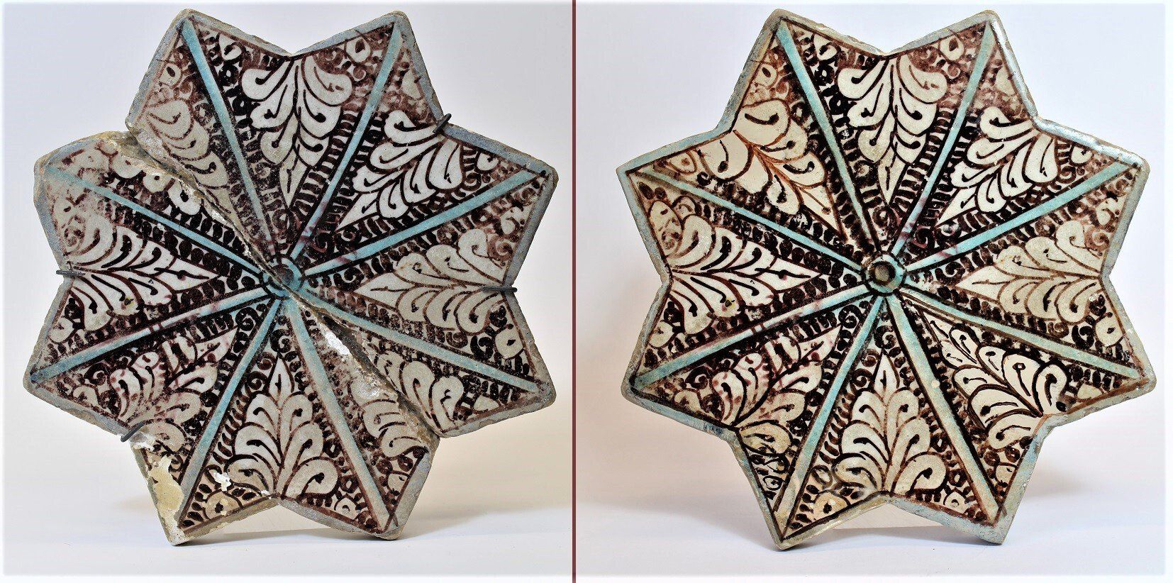 Restauration von Keramik Keramikkachel. Atelier Keramikbearbeitung. Füllen und schließen von Rissen in Keramikfiguren. Bemalung von Keramikfiguren überarbeiten. Rekonstruktion von fehldenen Kleinteilen Keramik. Keramikvasen. Keramikskulpturen. Arios Atelier, Frankfurt, Mainz