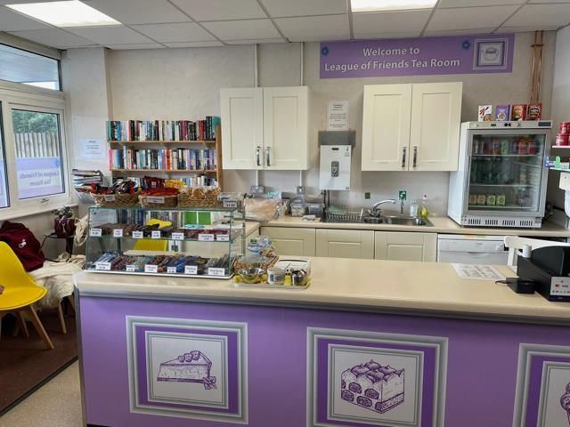 Back in service: New tea room counter