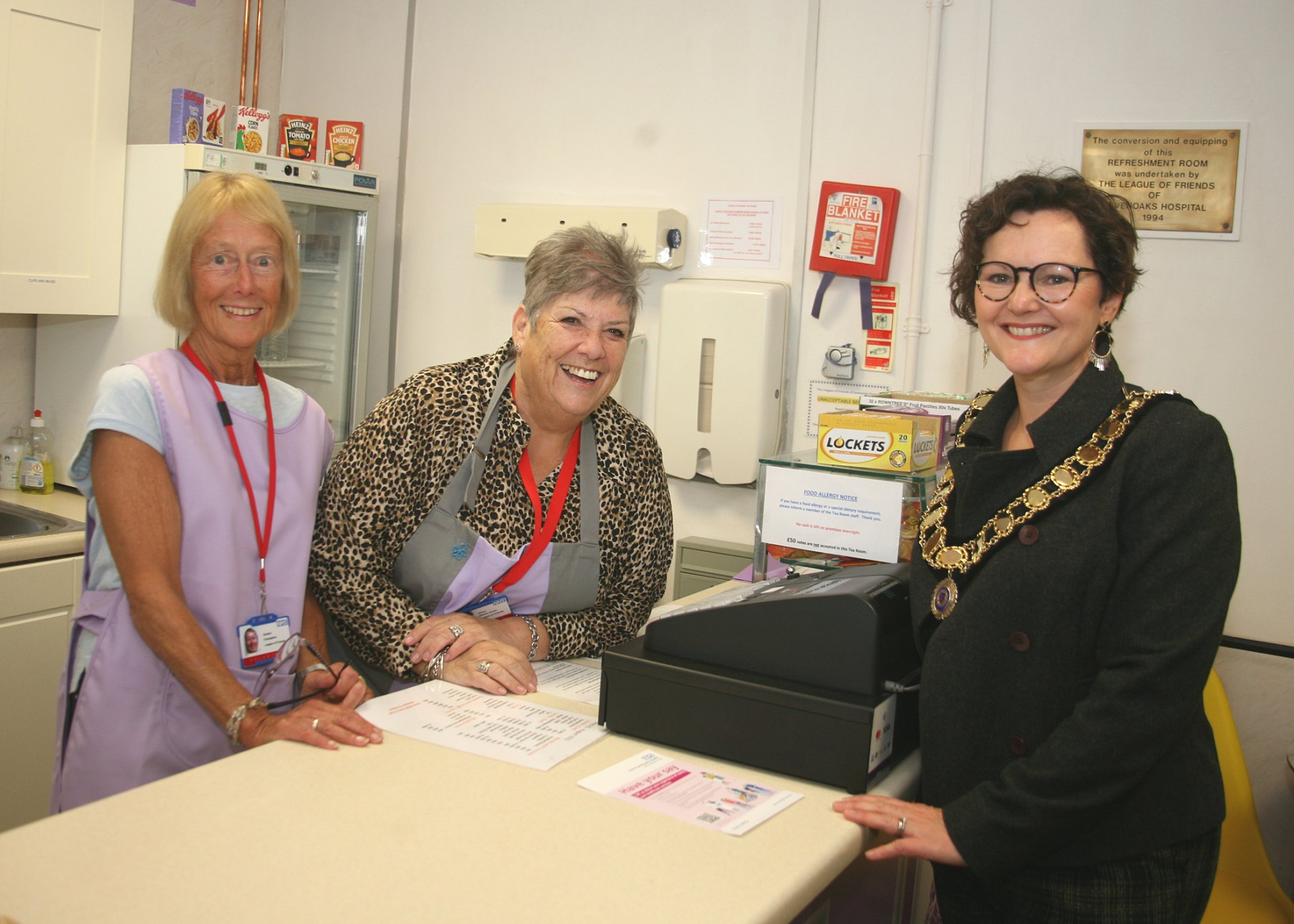 Helping out: Official launch