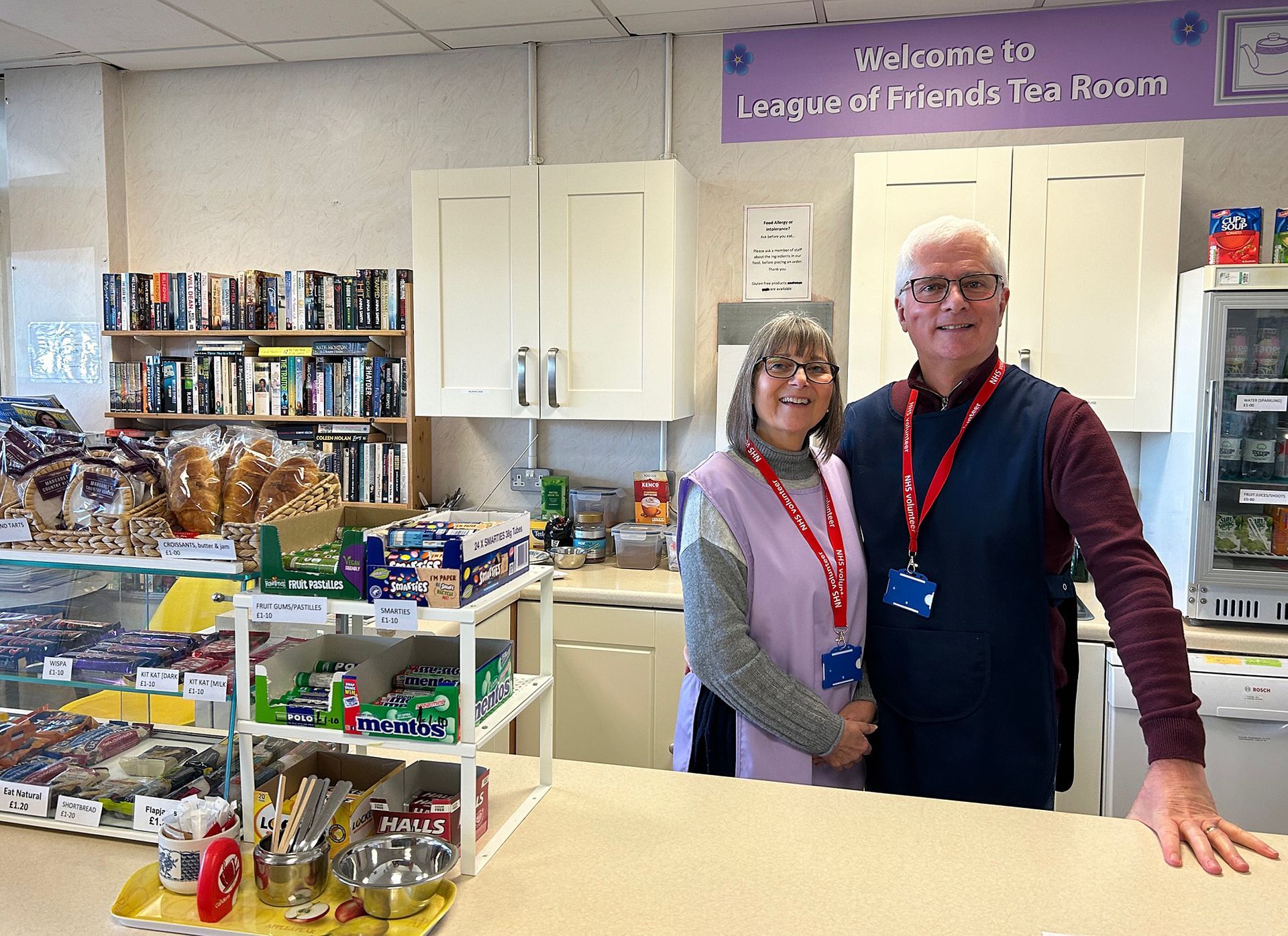 Lending a Hand: Volunteers staff the café