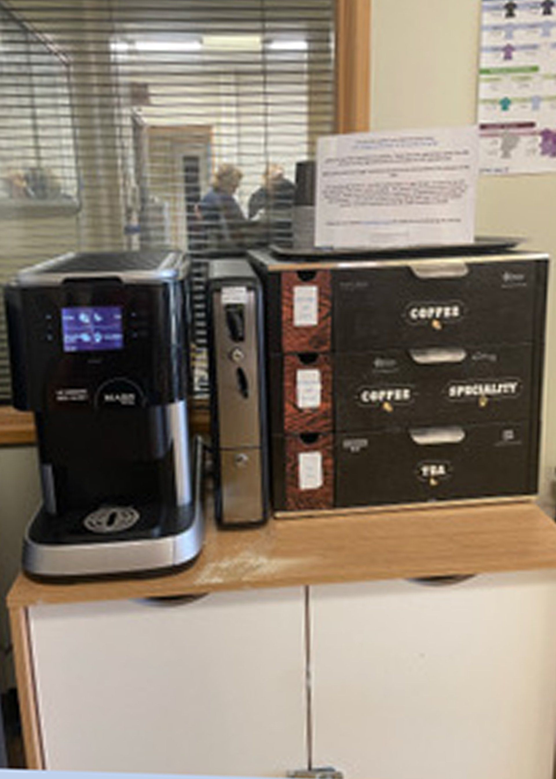 Welcome refreshents: hot drinks