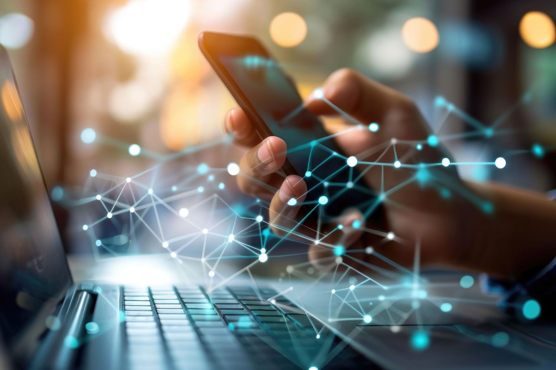 mobile smartphone with digital network