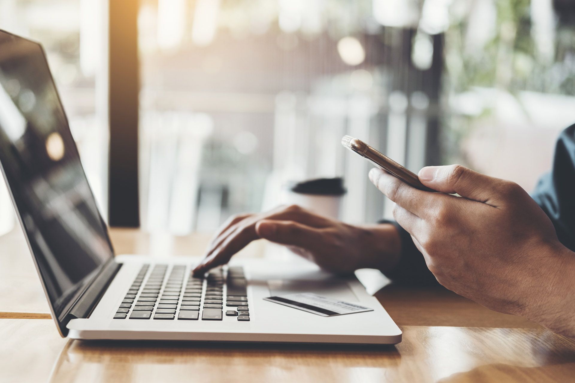 Man researching regulated currency platform London