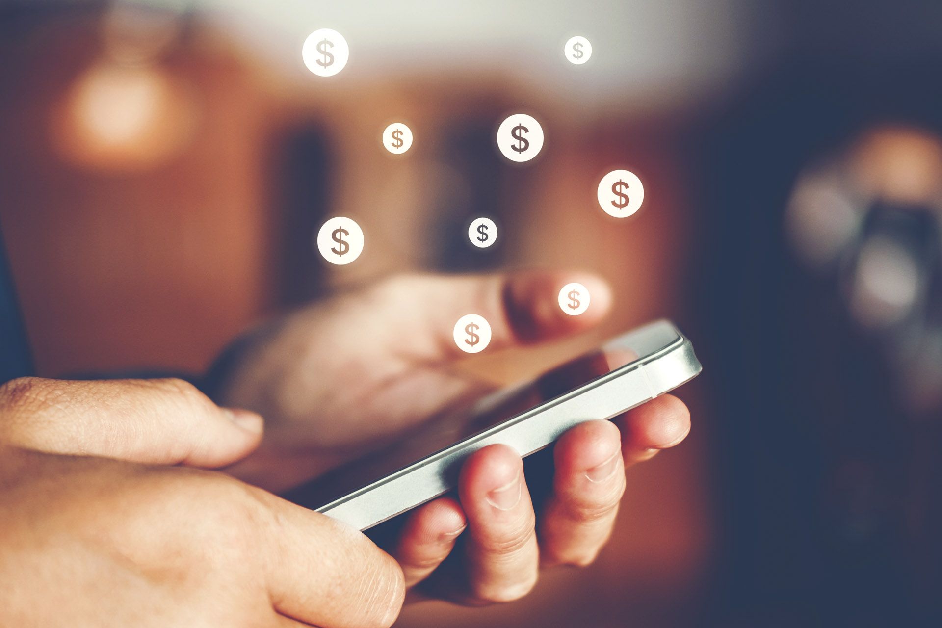 client using currency software to make effortless transfers