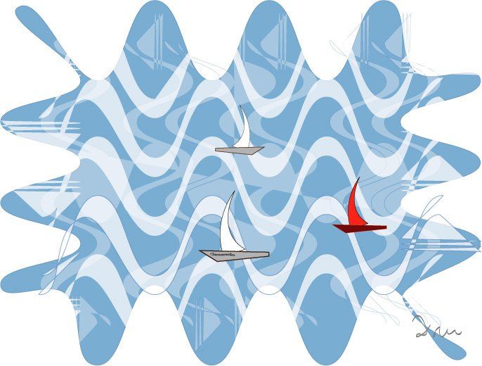 Bayerisches Meer, Chiemsee, Digitales Motiv