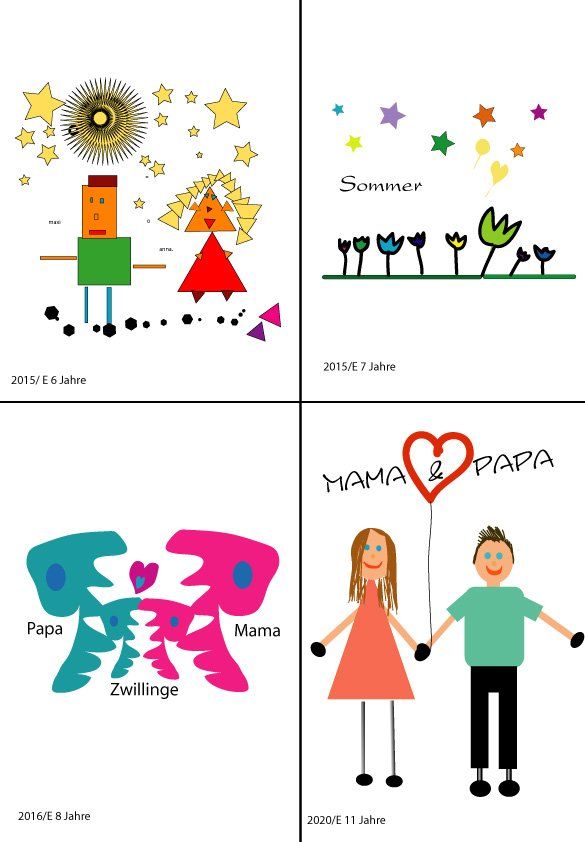 Kind malt am Computer