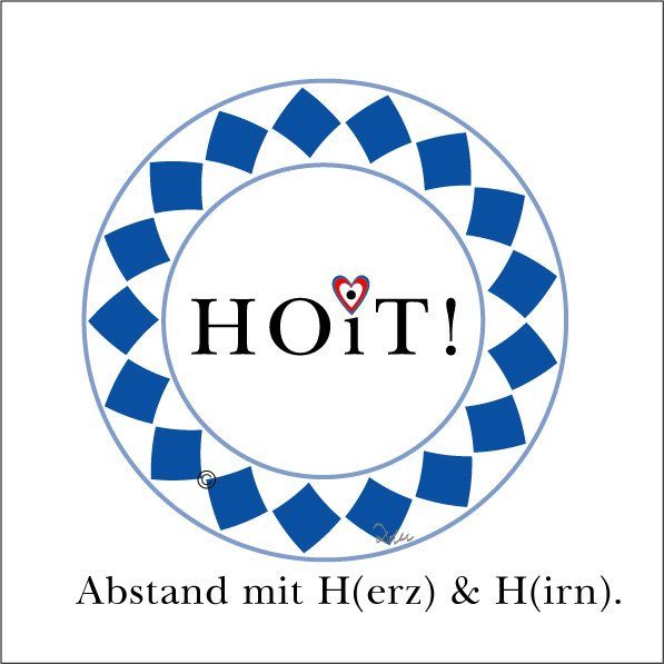 Mundart bairisch, Lockdown, Corona, Logo bayerisch