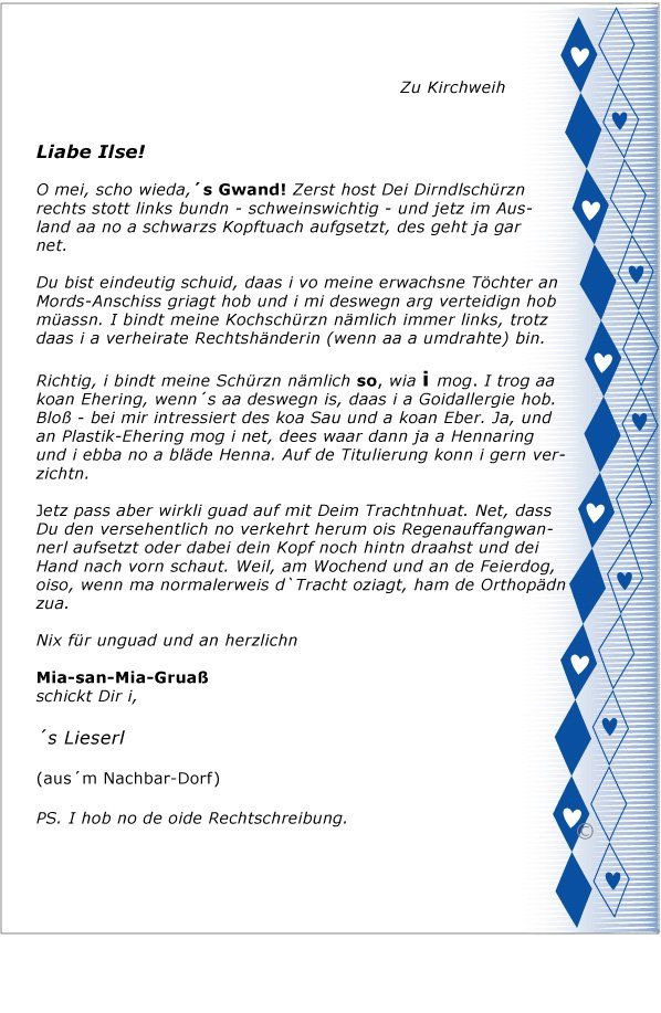 Bairischer Politikbrief, Bayerisches Kabarett,