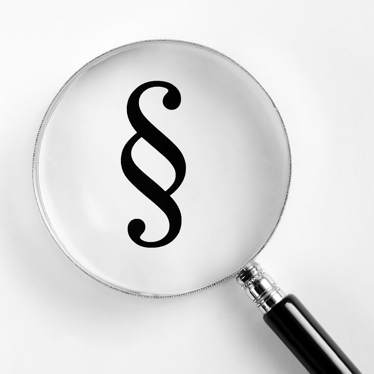 Coverbild Lupe die einen Paragraphen vergrößert