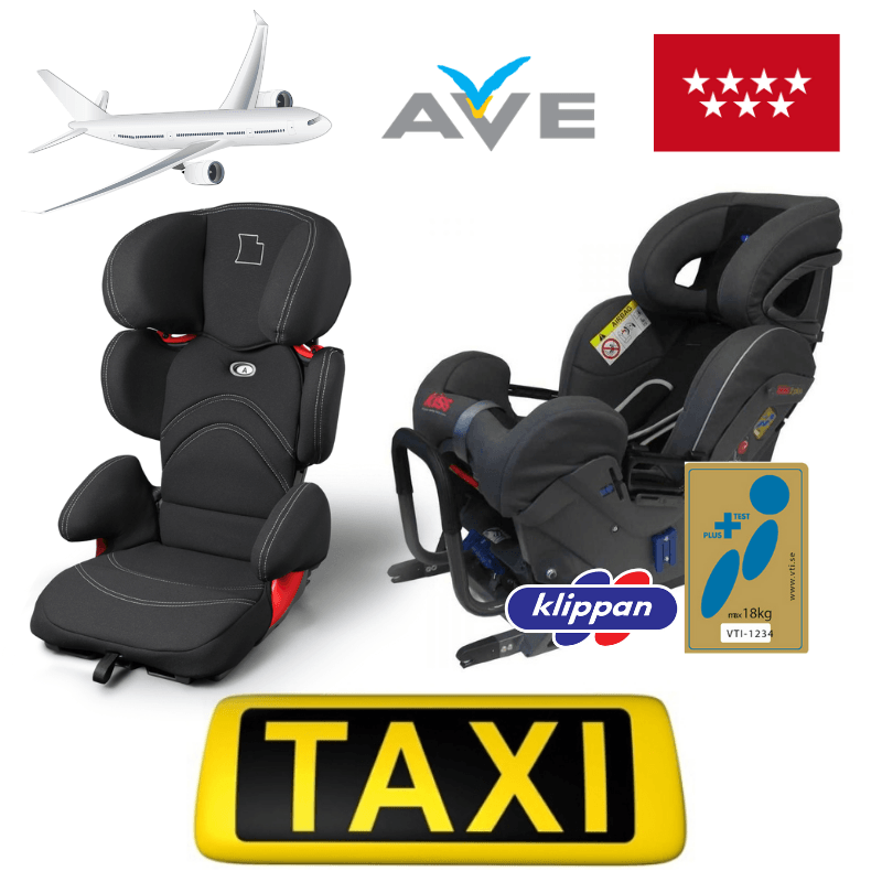 taxi madrid silla bebe