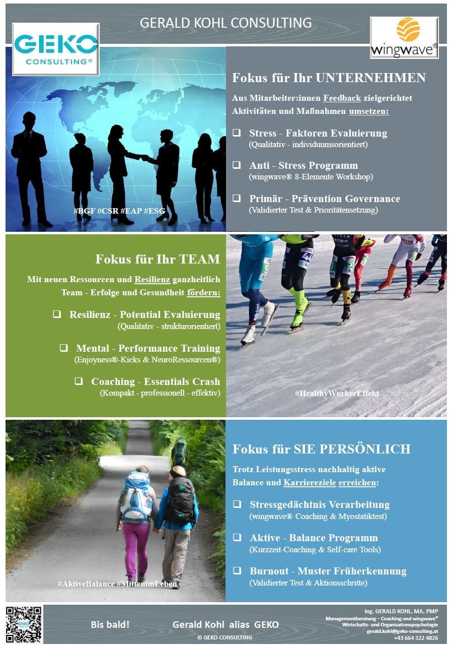 Die GEKO INITIATIVE: Persönlichkeit, Teamhorizont, Leadership