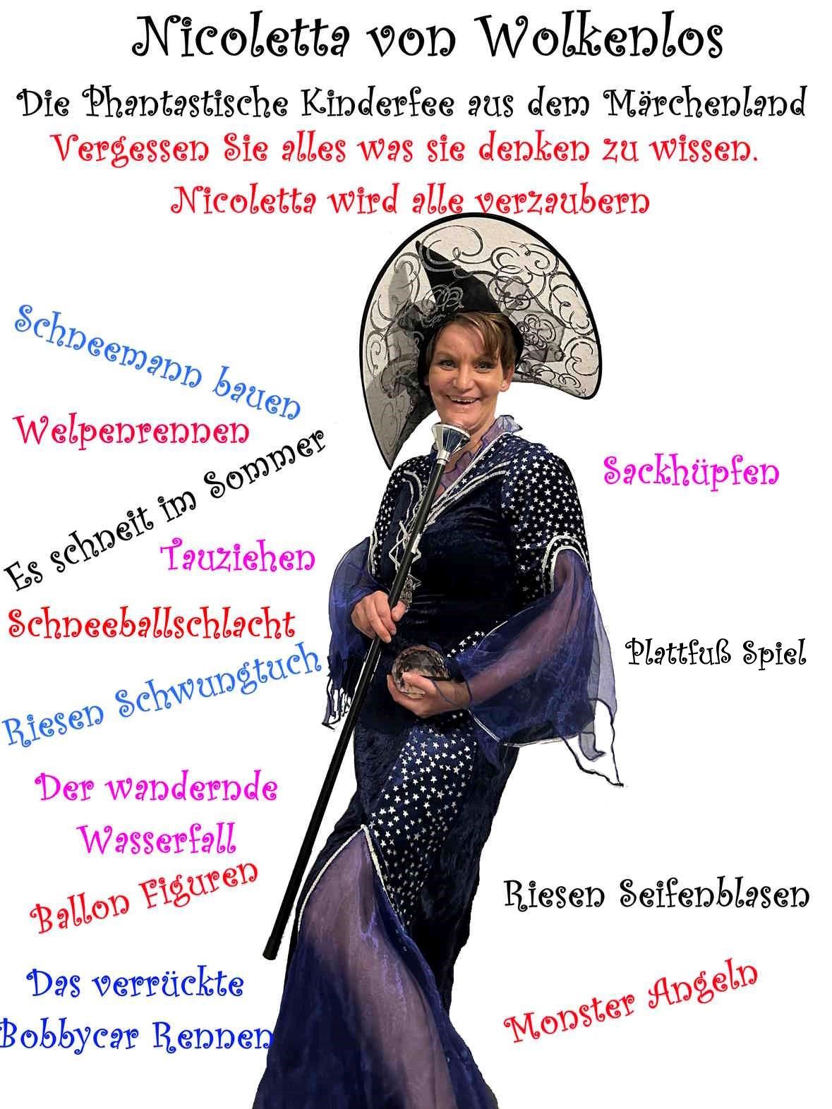 Kinderclown Düren - Nicoletta von Wolkenlos Party Spiele Kinderclown Düren - Nicoletta von Wolkenlos Party Spiele