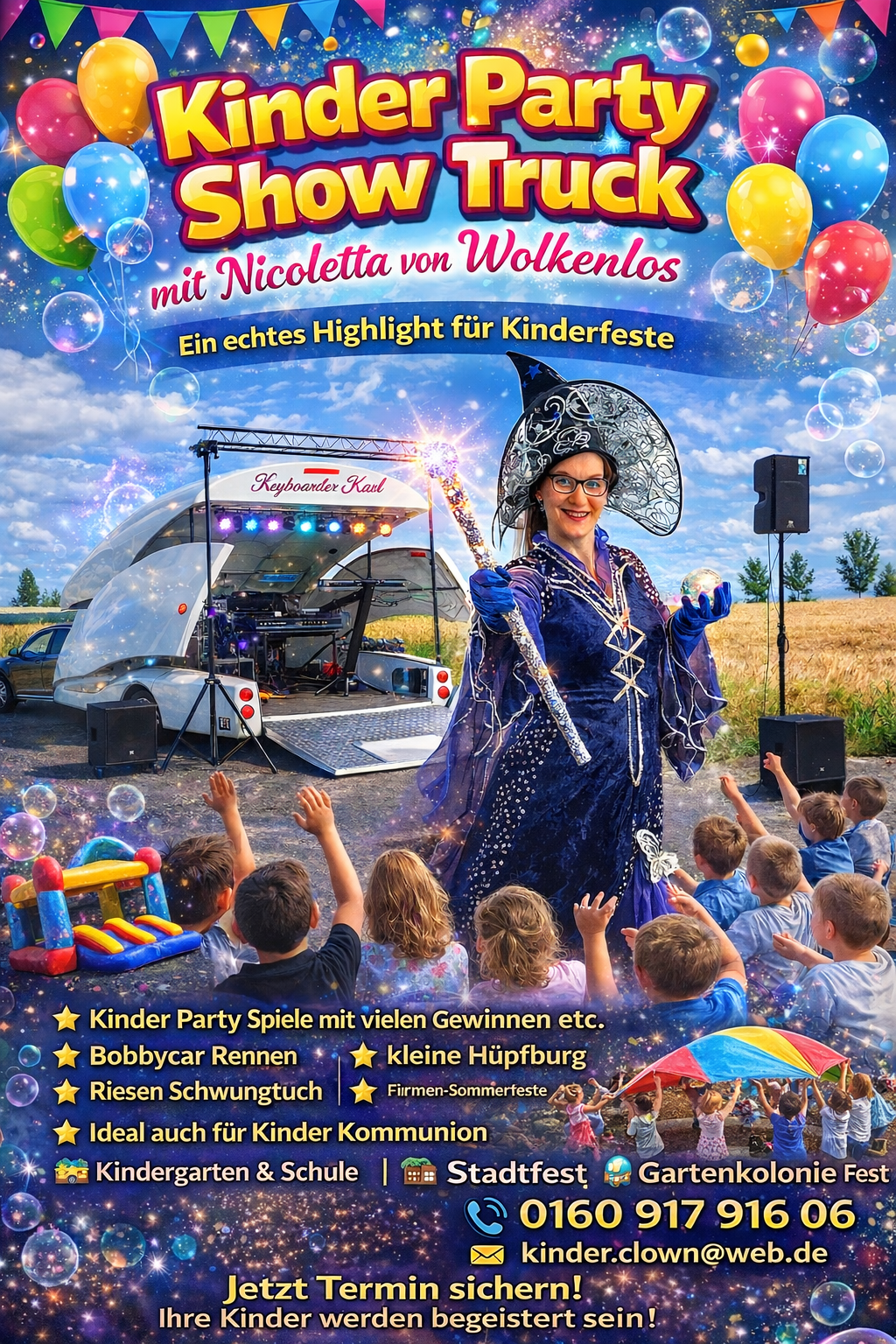 Kinderclown für Kinder Kommunion Schützenfest Straßenfest Kinder Geburtstag, Firmen Feier etc. NRW