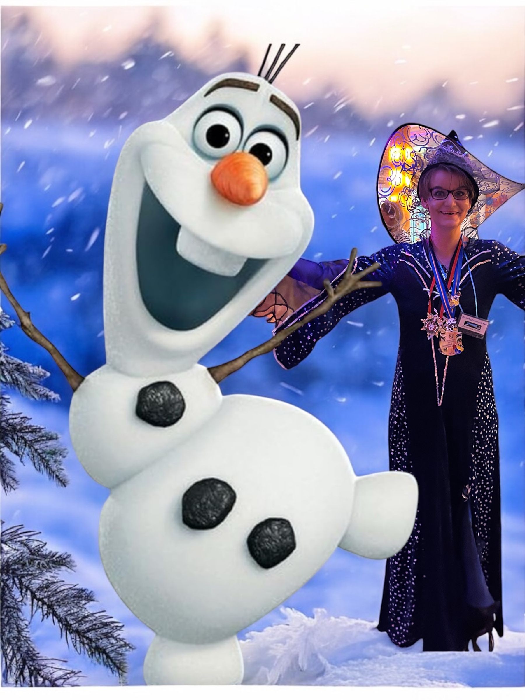 Nicoletta von Wolkenlos und Olaf - Der 2,20 lustige Schneemann - Er erscheint LIVE ! Disney Live